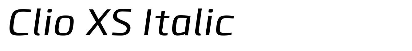 Clio XS Italic